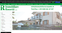 Desktop Screenshot of immobiliarerossetti.it